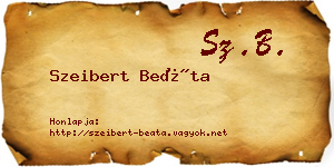 Szeibert Beáta névjegykártya